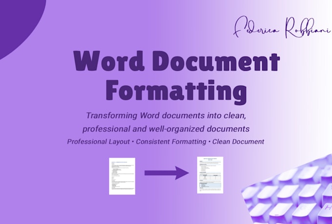 professionally format your word document